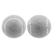 Lot de 2 Balles de Tennis PréDéCoupéEs pour Pieds de Meubles et Protection de Sol, RevêTement en Feutre RéSistant et Durable, Gris