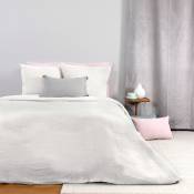 Parure de lit en double gaze de coton - Blanc - 140