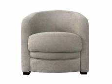 Pise fauteuil crapaud fixe taupe