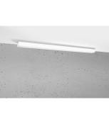 Plafonnier Pinne Aluminium blanc 1 ampoule 5,3cm