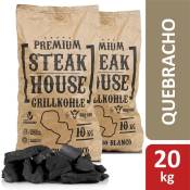 Premium Steak House Charbon de bois 20 kg Querbracho