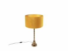 Qazqa led lampes de table pisos - bronze - art deco - d 350mm