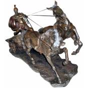 Retro - Grande Statue Char Romain de couleur bronze 60 cm