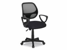 Rousseau chaise de bureau hippa polyester noir