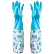 Serbia - Bleu - Paire de gants en caoutchouc, gants