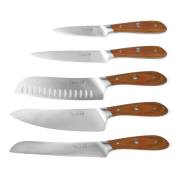 Set cuisine 5 pièces couteaux