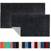 SKY - Tapis de bain Soft Polyester Noir 80 x 150 cm