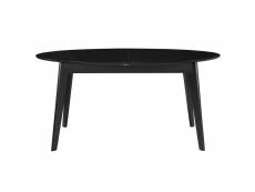 Table à manger extensible noire l160-200 cm marik