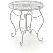Table jardin rustique de style rustique Table basse de différentes couleurs Couleur : Blanc antique
