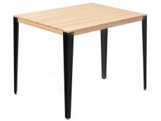 Table mange debout lunds 80x120x110cm noir-naturel. Box furniture CCVL80120108 NG-NA