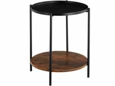 Tectake table d’appoint sunderland 45,5x54,5cm -