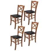 Tommychairs - Set 4 chaises cuisine CROSS, structure