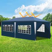 Tonnelle Pavillon Robuste Tente de Fête – Qualité et stabilité pour votre jardin 3x6m Bleu - Bleu - Swanew