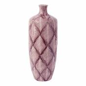 Vase décoratif en céramique prune clair H51