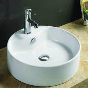 Vasque pour salle de bain Ronde - Céramique - 40 cm