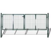 Vidaxl - Portail de clôture Acier 306x175 cm Vert
