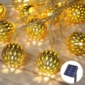 7M 50 LEDs étanche, éclairage extérieur, pour le jardin, la terrasse ou la pelouse, Décoration à Guirlande Lumineuse Étanche de Fête Noël Mariage