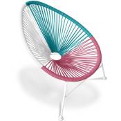 Acapulco Style - Chaise d'extérieur - Chaise de jardin d'extérieur - Acapulco Multicolore - Acier, Rotin synthétique, Metal, Plastique - Multicolore