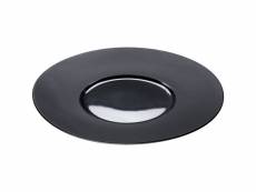 Assiette porcelaine noire bord lisse ø 255 à 305 mm - stalgast - 305 - porcelaine x25mm