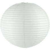 Atmosphera - Lanterne boule papier blanc H60cm créateur d'intérieur - Blanc
