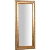 Biscottini - Miroir mural de salle de bain rectangulaire Miroir horizontal vertical avec cadre en bois doré shabby Miroir long à suspendre