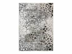 Borges ceramik - tapis graphique effet céramique gris 120x170