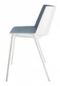 Chaise empilable Aïku / Pieds métal carrés - MDF