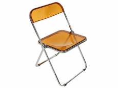 Chaise pliante en acrylique chaise hombuy® pour bureau/chambre/salon