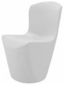 Chaise Zoe / Plastique - Slide blanc en plastique