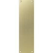 Contre-plaque aluminium pour porte palière - Borgne - Finition ivoire doré - Duval