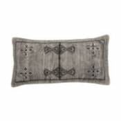 Coussin Livo / Coton - 70 x 35 cm - Bloomingville gris en tissu