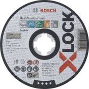 Disques à tronçonner droits X-LOCK multi-matériaux - 125 x 1 x 22,23 mm - Bosch