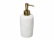 Distributeur de savon ou lotion en résine blanche