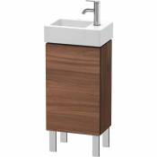 Duravit - Meuble sous-lavabo L-Cube 36,4 x 24,1 cm, 1 porte, 1 tablette en verre, pour Vero Air 072438 LC6793L, Coloris: Décor noyer naturel