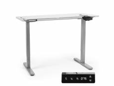 Duronic tm12 gy bureau assis-debout gris | structure de bureau à hauteur ajustable 71 - 116 cm | électrique | sauvegarde des tailles | max 80 kg | sta