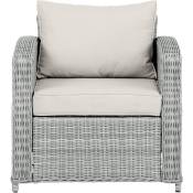Ebuy24 - Vinga Chaise de jardin avec coussins inclus, couleur sable.