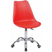 Happy Garden - Chaise de bureau réglable en hauteur rouge anne - red