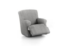 Housse de fauteuil relax XL extensible gris clair 60