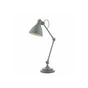 Lampe de table Eunice Nickel gris,satiné 1 ampoule