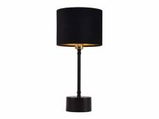 Lampe de table lampe de bureau métal flanelle noir