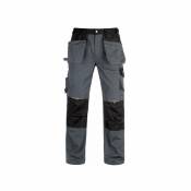 Pantalon De Travail Multipoche Vittoria Pro Gris / Noir Taille xxl - Kapriol