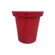Pot de fleurs rond xxl Delight 75l-Rouge-60cm - Rouge