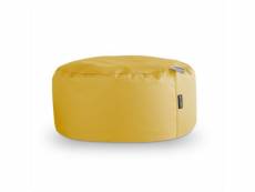 Pouf rond similicuir indoor moutarde happers 3711841