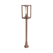 Qazqa - charlois - Lampe sur pied extérieur - 1 lumière - l 14 cm - Brun rouille - Rustique - éclairage extérieur - Brun rouille