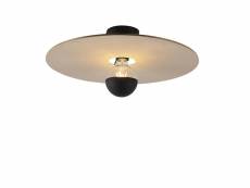 Qazqa led plafonniers combi - taupe - moderne - d 450mm