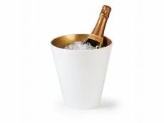 Seau à champagne bicolore blanc et or ø 19 cm - pujadas - - plastique