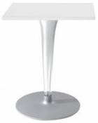 Table carrée Top Top - Contract outdoor / 70 x 70 cm - Kartell blanc en plastique