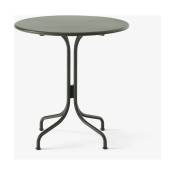 Table de café ronde en acier vert bronze 70 cm Thorvald