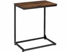Tectake table d’appoint cardiff 55,5x35x67cm - bois