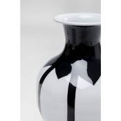 Vase Bohemian noir et blanc 26cm Kare Design